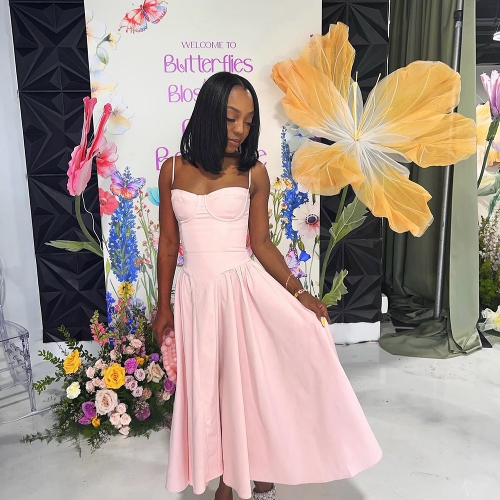 House of CB Pink Midi Dress